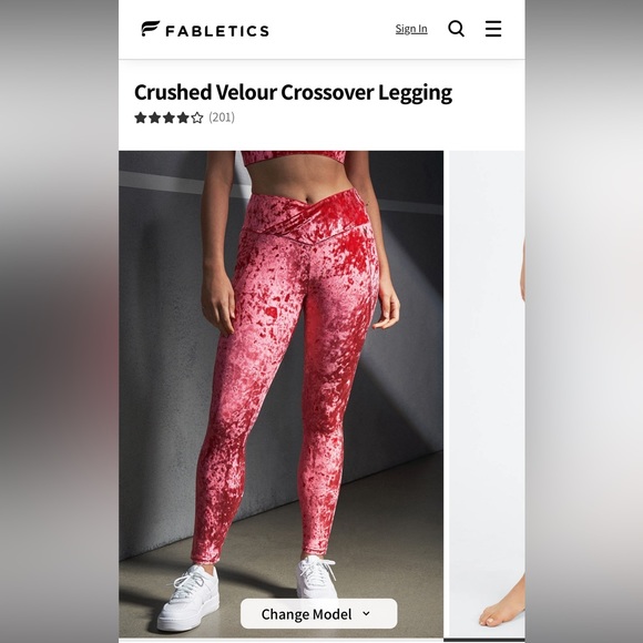 Fabletics Plus Velvet Leggings ❤️ - Picture 4 of 12